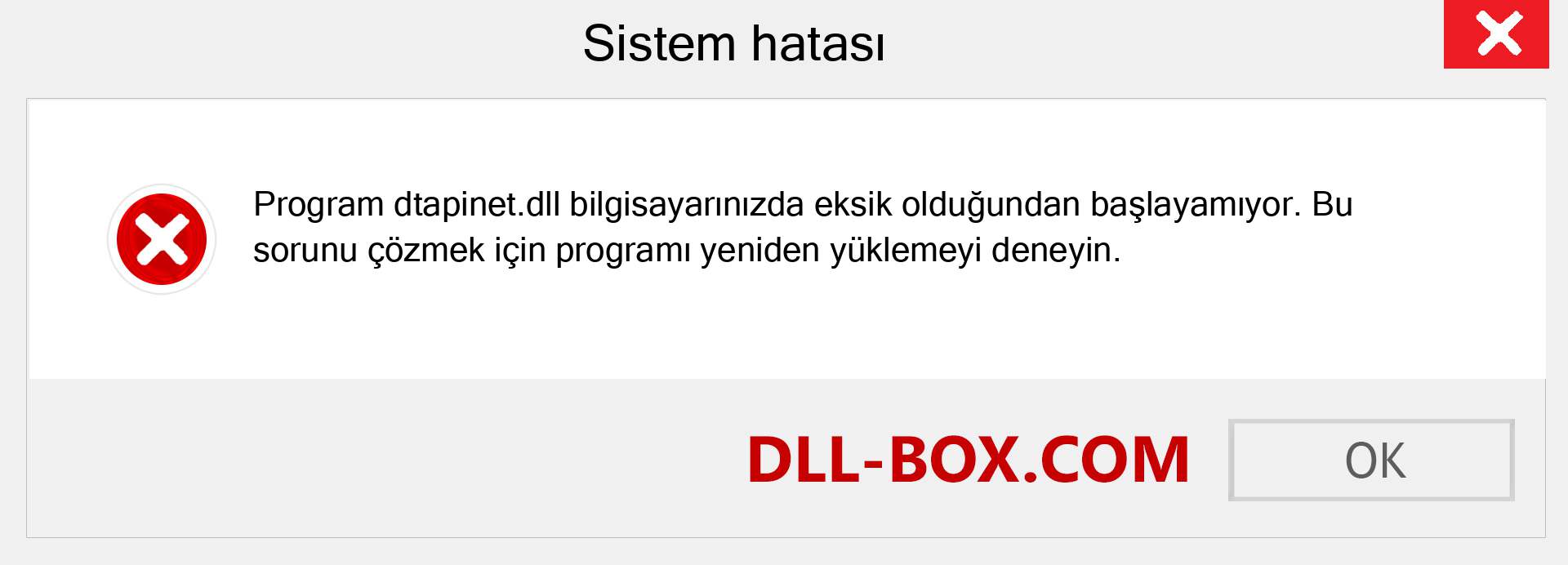 dtapinet.dll dosyası eksik mi? Windows 7, 8, 10 için İndirin - Windows'ta dtapinet dll Eksik Hatasını Düzeltin, fotoğraflar, resimler